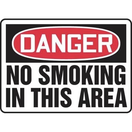 Accuform OSHA DANGER Safety Sign NO SMOKING MSMK038XL MSMK038XL